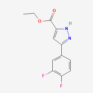 Ethyl 5-(3,4-difluorophenyl)-1H-pyrazole-3-carboxylate