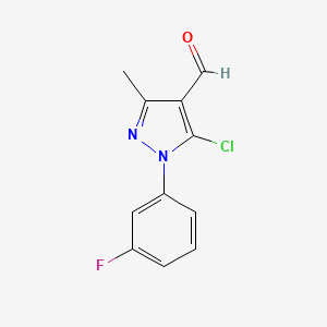 5-Chloro-1-(3-fluorophenyl)-3-methyl-1H-pyrazole-4-carbaldehyde