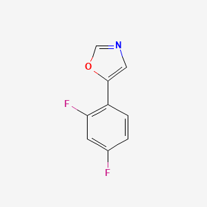 molecular formula C9H5F2NO B6353411 5-(2,4-Difluorophenyl)oxazole CAS No. 2002657-55-6
