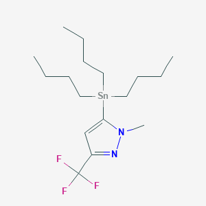 1-Methyl-5-(tributylstannyl)-3-(trifluoromethyl)-1H-pyrazole