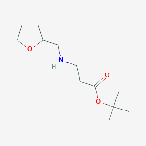 molecular formula C12H23NO3 B6353536 tert-butyl 3-{[(oxolan-2-yl)methyl]amino}propanoate CAS No. 1049155-73-8