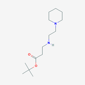 molecular formula C14H28N2O2 B6353548 tert-Butyl 3-{[2-(piperidin-1-yl)ethyl]amino}propanoate CAS No. 1049151-74-7