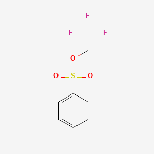 molecular formula C8H7F3O3S B6353648 2,2,2-Trifluoroethyl benzenesulfonate CAS No. 339-48-0