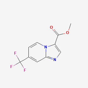 molecular formula C10H7F3N2O2 B6353802 Methyl 7-(trifluoromethyl)imidazo[1,2-a]pyridine-3-carboxylate CAS No. 1206976-19-3