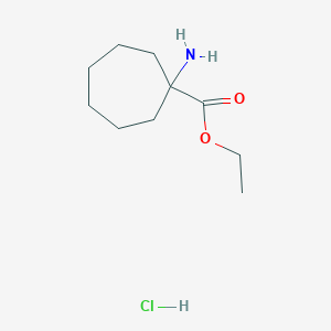 molecular formula C10H20ClNO2 B6353909 ethyl 1-aminocycloheptane-1-carboxylate;hydrochloride CAS No. 1171185-92-4