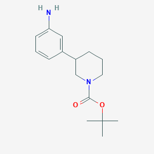 molecular formula C16H24N2O2 B6353927 Tert-butyl 3-(3-aminophenyl)piperidine-1-carboxylate CAS No. 883901-97-1