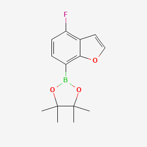 molecular formula C14H16BFO3 B6354131 4-Fluorobenzofuran-7-boronic acid pinacol ester CAS No. 2121511-48-4