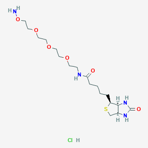 molecular formula C18H35ClN4O6S B6354187 Biotin-PEG3-oxyamine HCl salt CAS No. 1951424-88-6