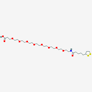 molecular formula C27H51NO11S2 B6354205 Lipoamido-PEG8-acid 