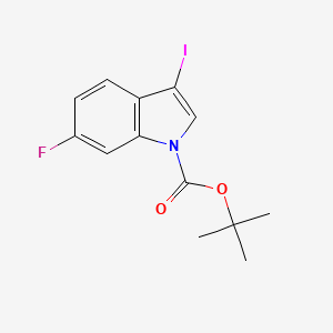 molecular formula C13H13FINO2 B6354368 tert-Butyl 6-fluoro-3-iodo-1H-indole-1-carboxylate CAS No. 1627722-96-6