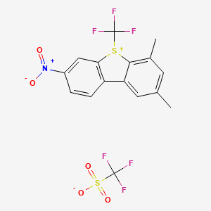 2,4-Dimethyl-7-nitro-S-(trifluoromethyl)dibenzothiophenium trifluoromethanesulfonate