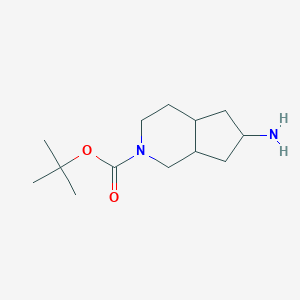 molecular formula C13H24N2O2 B6354443 tert-Butyl 6-aminohexahydro-1H-cyclopenta[c]pyridine-2(3H)-carboxylate CAS No. 1560342-76-8