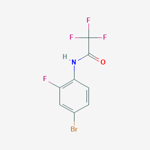 molecular formula C8H4BrF4NO B6354461 N-(4-bromo-2-fluorophenyl)-2,2,2-trifluoroacetamide CAS No. 338387-36-3