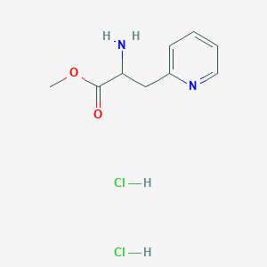 molecular formula C9H14Cl2N2O2 B6354504 Methyl 2-amino-3-(pyridin-2-YL)propanoate dihydrochloride CAS No. 2307976-74-3