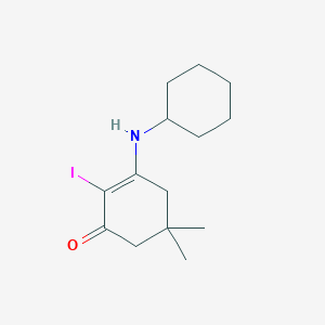 3-(Cyclohexylamino)-2-iodo-5,5-dimethylcyclohex-2-en-1-one