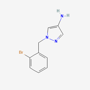 1-[(2-Bromophenyl)methyl]-1H-pyrazol-4-amine