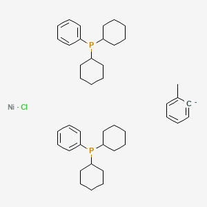 molecular formula C43H61ClNiP2- B6354550 chloronickel;dicyclohexyl(phenyl)phosphane;methylbenzene CAS No. 1419179-26-2