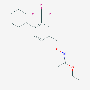 (Z)-(Ethyl N-{[4-cyclohexyl-3-(trifluoromethyl)phenyl]methoxy}ethanecarboximidate)