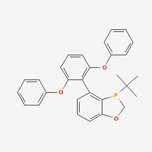 molecular formula C29H27O3P B6354574 (R)-3-(tert-Butyl)-4-(2,6-diphenoxyphenyl)-2,3-dihydrobenzo[d][1,3]oxaphosphole, 97% (>99% ee) CAS No. 1441830-74-5