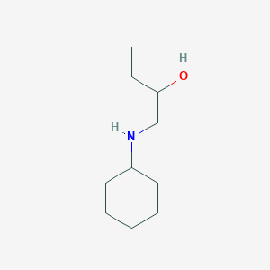 molecular formula C10H21NO B6354594 1-Cyclohexylamino-2-butanol CAS No. 68058-00-4