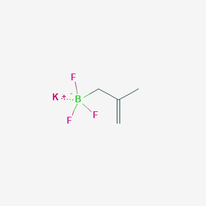 molecular formula C4H7BF3K B6354692 Potassium 2-methyl-1-propenyltrifluoroborate CAS No. 1499174-62-7