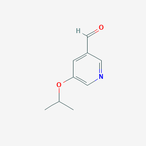molecular formula C9H11NO2 B6354702 5-Isopropoxypyridine-3-carboxaldehyde CAS No. 852476-59-6