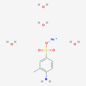 molecular formula C7H16NNaO7S B6354745 o-Toluidine-4-sulfonic acid sodium salt tetrahydrate CAS No. 2273837-89-9