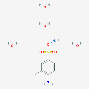 molecular formula C7H16NNaO7S B6354745 o-Toluidine-4-sulfonic acid sodium salt tetrahydrate;  95% CAS No. 2273837-89-9