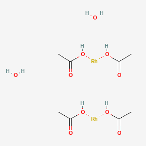 molecular formula C8H20O10Rh2 B6354753 Acetic acid;rhodium;dihydrate CAS No. 917499-87-7