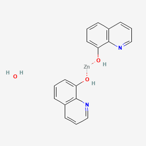 molecular formula C18H16N2O3Zn B6354822 Bis(8-quinolinolato)zinc(II) hydrate CAS No. 148511-36-8