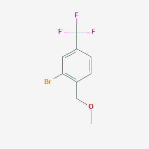 molecular formula C9H8BrF3O B6354863 2-Bromo-1-(methoxymethyl)-4-(trifluoromethyl)benzene CAS No. 1824438-46-1