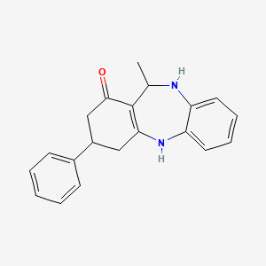 molecular formula C20H20N2O B6354919 2,10-Diaza-9-methyl-5-phenyltricyclo[9.4.0.0<3,8>]pentadeca-1(11),3(8),12,14-tetraen-7-one CAS No. 1023484-16-3