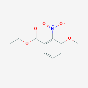molecular formula C10H11NO5 B6354934 Ethyl 3-methoxy-2-nitrobenzoate CAS No. 10573-02-1