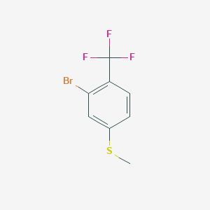 molecular formula C8H6BrF3S B6354961 (3-Bromo-4-(trifluoromethyl)phenyl)(methyl)sulfane CAS No. 1822764-63-5