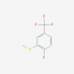 molecular formula C8H6F4S B6354966 (2-Fluoro-5-(trifluoromethyl)phenyl)(methyl)sulfane CAS No. 1379353-37-3
