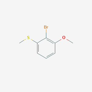molecular formula C8H9BrOS B6354973 2-Bromo-1-methoxy-3-(methylsulfanyl)benzene CAS No. 67853-40-1