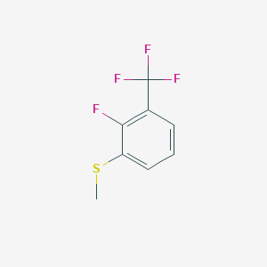 molecular formula C8H6F4S B6354980 2-Fluoro-1-(methylsulfanyl)-3-(trifluoromethyl)benzene CAS No. 1824423-80-4