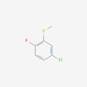 molecular formula C7H6ClFS B6354988 (5-Chloro-2-fluorophenyl)(methyl)sulfane CAS No. 1071152-05-0