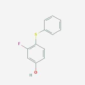 molecular formula C12H9FOS B6354999 3-Fluoro-4-(phenylthio)phenol CAS No. 1350814-74-2