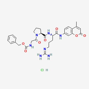 molecular formula C31H38ClN7O7 B6355018 Z-Gly-Pro-Arg-AMC hydrochloride CAS No. 201928-42-9