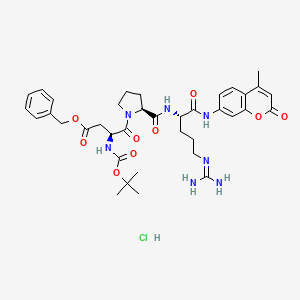 molecular formula C37H48ClN7O9 B6355026 Boc-Asp(OBzl)-Pro-Arg-AMC HCl CAS No. 201849-39-0