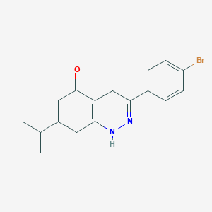 3-(4-Bromophenyl)-7-(methylethyl)-1,4,6,7,8-pentahydrocinnolin-5-one