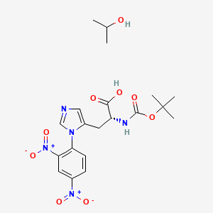 molecular formula C20H27N5O9 B6355039 Boc-D-His(DNp)-OH.IPA CAS No. 204125-03-1