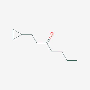 molecular formula C10H18O B6355133 1-Cyclopropyl-3-heptanone CAS No. 1504200-25-2