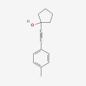 molecular formula C14H16O B6355141 1-p-tolylethynyl-cyclopentanol CAS No. 350711-88-5