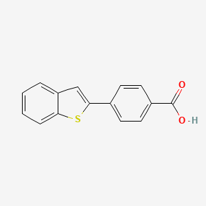 molecular formula C15H10O2S B6355148 4-[Benzo(B)thiophen-2-YL]benzoic acid CAS No. 19437-87-7