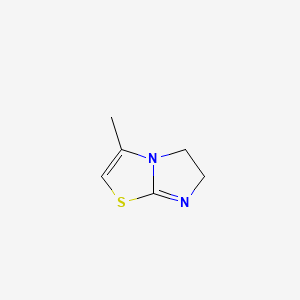 molecular formula C6H8N2S B6355152 3-methyl-5,6-dihydroimidazo[2,1-b]thiazole CAS No. 55114-48-2