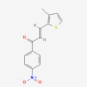 (2E)-3-(3-Methylthiophen-2-yl)-1-(4-nitrophenyl)prop-2-en-1-one