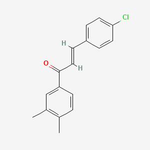 (2E)-3-(4-Chlorophenyl)-1-(3,4-dimethylphenyl)prop-2-en-1-one