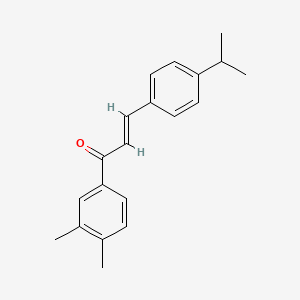 (2E)-1-(3,4-Dimethylphenyl)-3-[4-(propan-2-yl)phenyl]prop-2-en-1-one